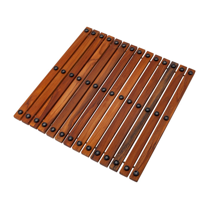 Symple Stuff Bedell Wood Bath Rug & Reviews Wayfair